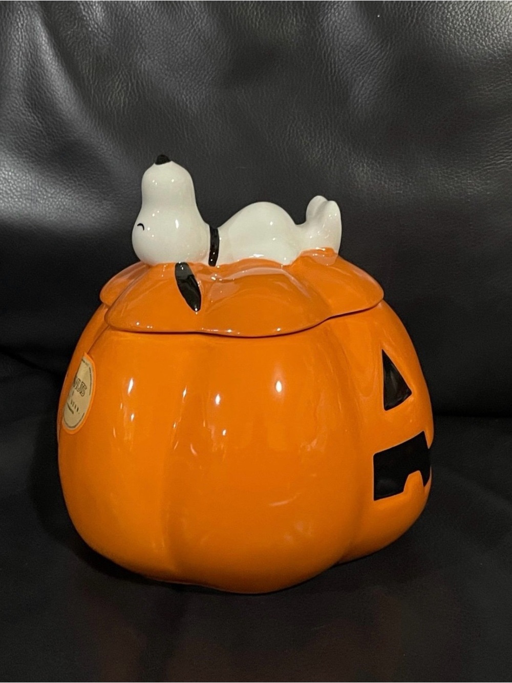 Halloween Rae Dunn Peanuts WELCOME GREAT PUMPKIN Canister